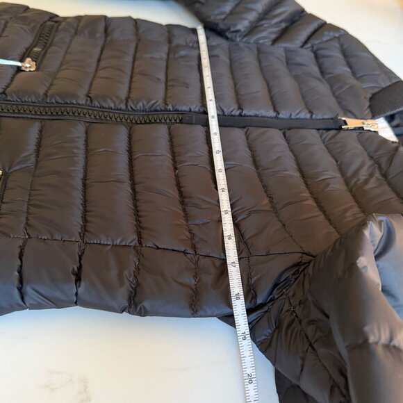 Moncler Longue Saison Blen Giubbotto Black Down Puffer Jacket Women's Medium - Picture 4 of 11